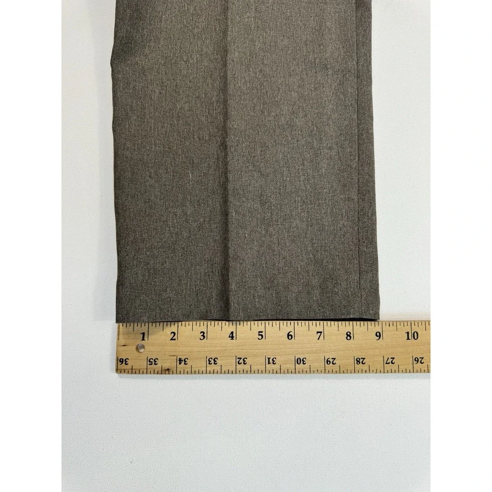 Levis Action Slacks Mens 39x28 Brown Dress Pants Vintage Straight Leg Flat Front